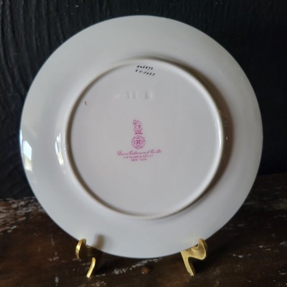Royal Doulton Davis Collamore Bread Plate /Appetizer Plate Gold Encrusted Design - Picture 3 of 6